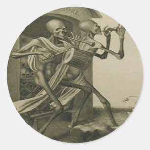 Memento Mori Classic Round Sticker