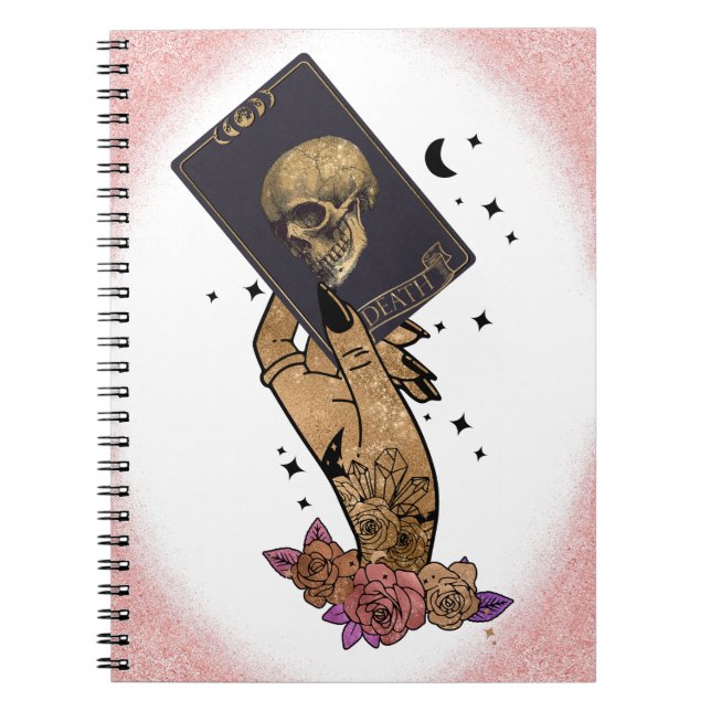 Memento Mori Death Tarot Card Notebook (Front)