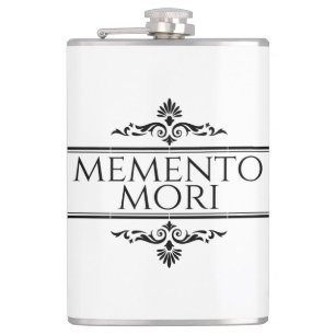 Memento Mori Hip Flask
