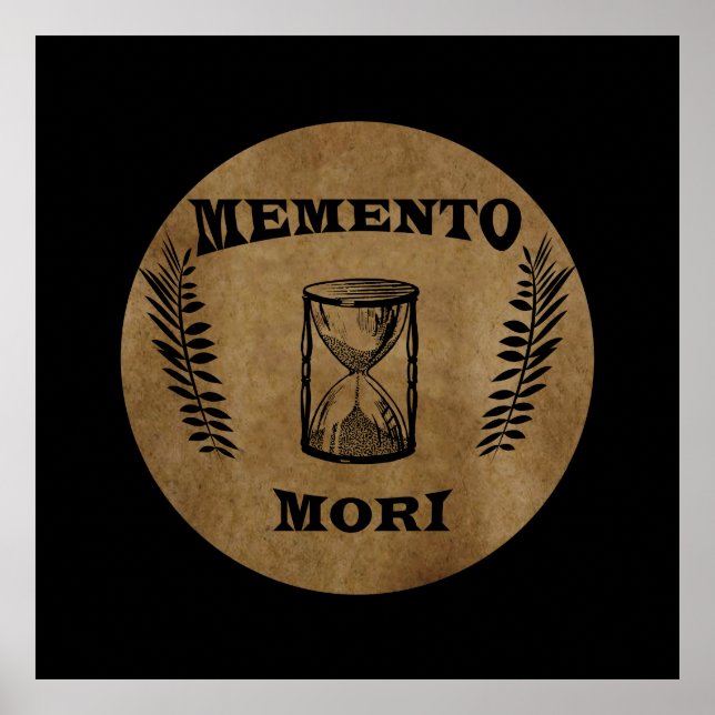 Memento mori hourglass poster (Front)