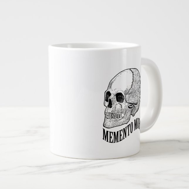 Memento mori large coffee mug (Front Right)