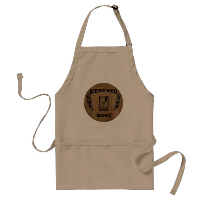 memento mori, latin phrase standard apron (Front)