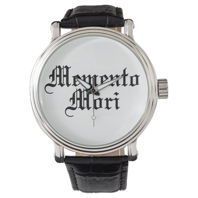 Memento Mori - Latin Phrase Watch (Front)