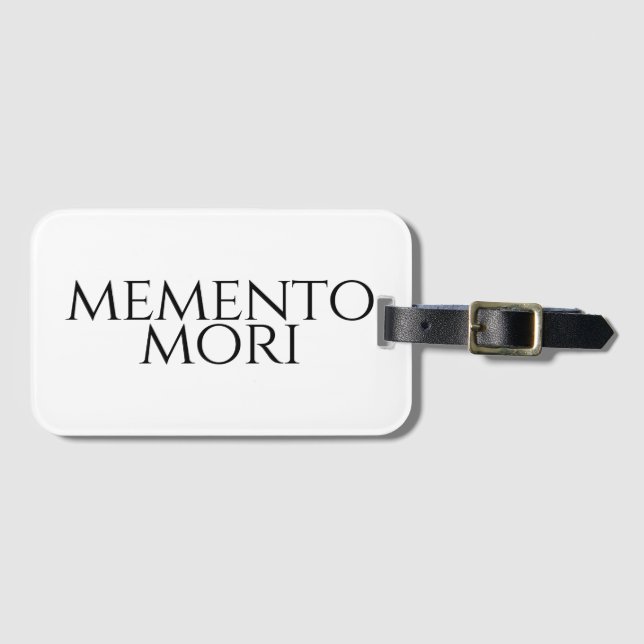 Memento Mori Luggage Tag (Front Horizontal)