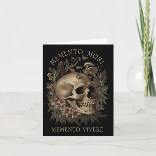 Memento Mori Memento Vivere _ Philosophy &amp; Lat Card (Front)