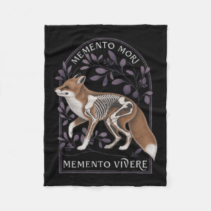 Memento Mori Memento Vivere _ Philosophy & Lat Fleece Blanket