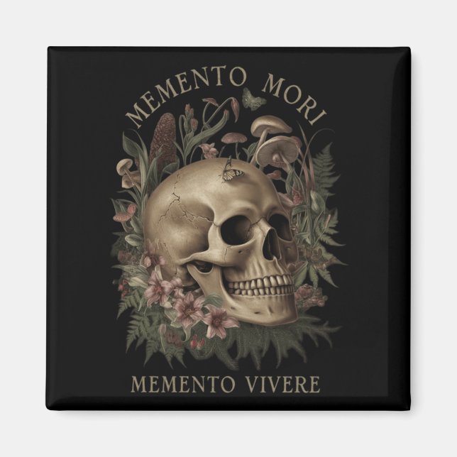 Memento Mori Memento Vivere _ Philosophy &amp; Lat Magnet (Front)