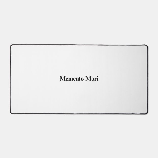 Memento Mori Minimalist Large Desk Mat (Front)