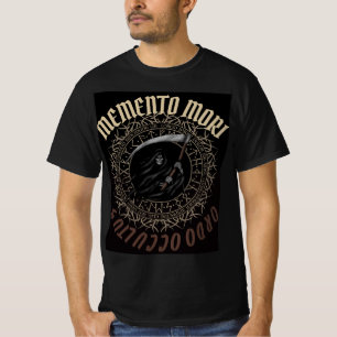 Memento Mori Ordo Occultus Grim Reaper Runic Circl T-Shirt