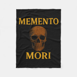 Memento Mori Philosophy Stoicism Quote Fleece Blanket