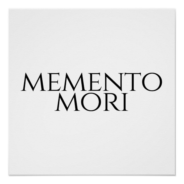 Memento Mori Poster (Front)