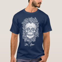 Memento Mori! Skull and Roses, Hand Drawn