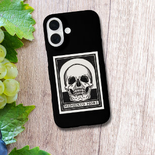 Memento Mori Skull Art iPhone 16 Case