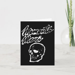 Memento Mori Skull Grunge Philosophy Quote Card