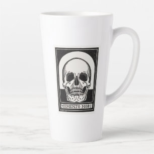 Memento Mori Skull Latte Mug