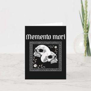 Memento Mori Skull Stoic Philosophy Men Women Lati Card