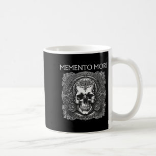 Memento Mori Skull Stoic Philosophy Men Women Lati Coffee Mug
