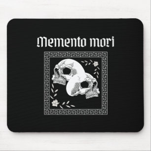 Memento Mori Skull Stoic Philosophy Men Women Lati Mouse Pad