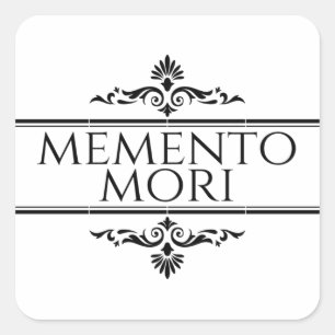 Memento Mori Square Sticker