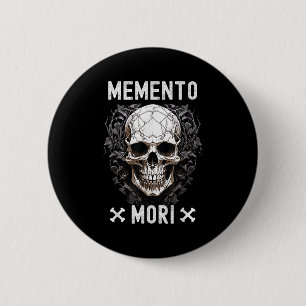 Memento Mori Stoic Mortality Stoicism Philosophy Q 6 Cm Round Badge