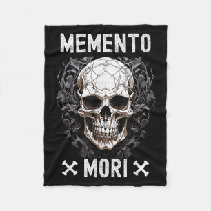 Memento Mori Stoic Mortality Stoicism Philosophy Q Fleece Blanket
