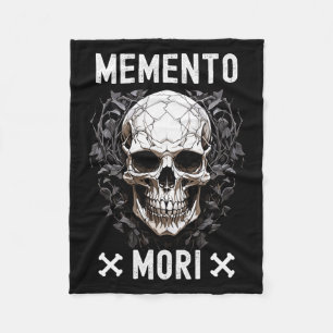 Memento Mori Stoic Mortality Stoicism Philosophy Q Fleece Blanket