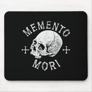 Memento Mori Stoic Remember Death Skull Bones Tatt Mouse Pad