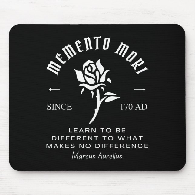 Memento Mori Stoicism Marcus Aurelius Stoic Philos Mouse Pad (Front)