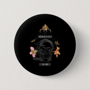 Memento Mori Stoicism Philosophy Philosopher Stoic 6 Cm Round Badge