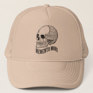 Memento mori trucker hat