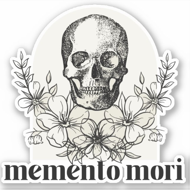 Memento Mori- Vinyl  Sticker (Front)