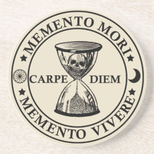 memento mori vivere coaster