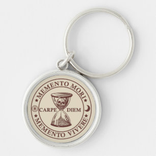memento mori vivere key ring