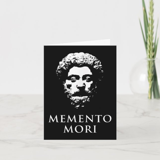 Memento Mori With Marcus Aurelius Head  Card (Front)