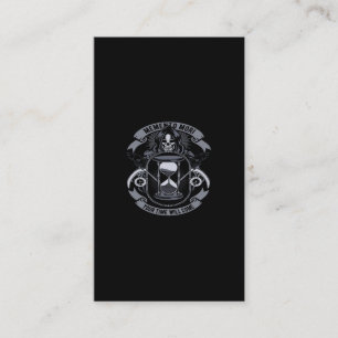 memento mori your time will come business card