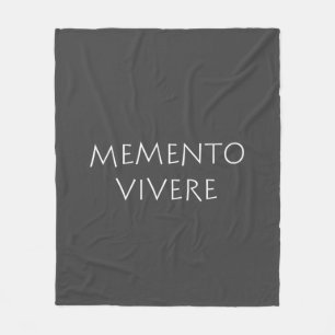 Memento vivere fleece blanket
