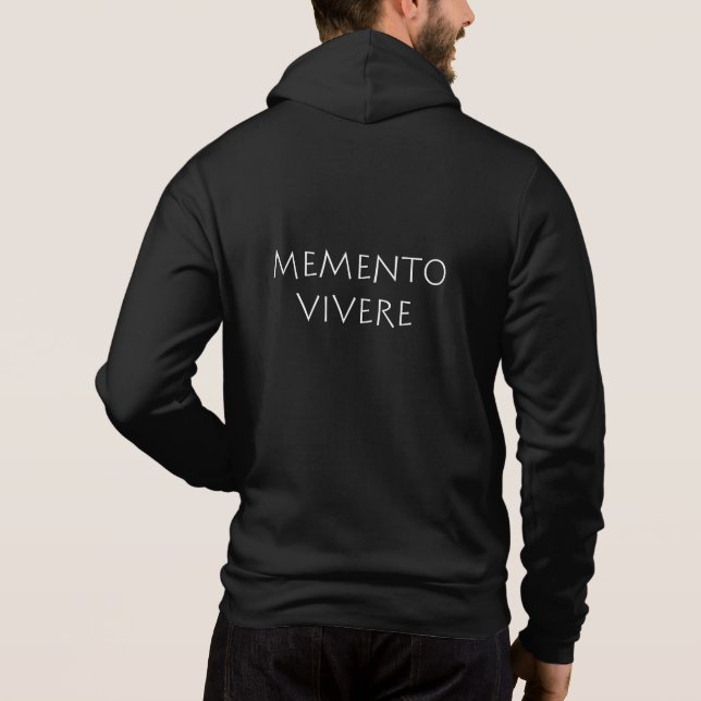 Memento vivere hoodie (Back)