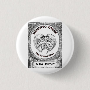 Memento Vivere Vintage Angel Bond Art 3 Cm Round Badge