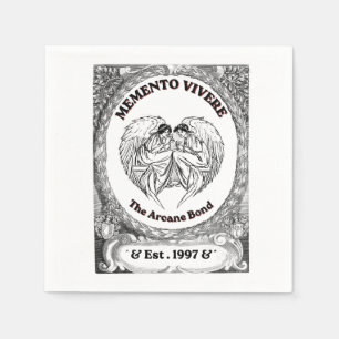 Memento Vivere Vintage Angel Bond Art Napkin