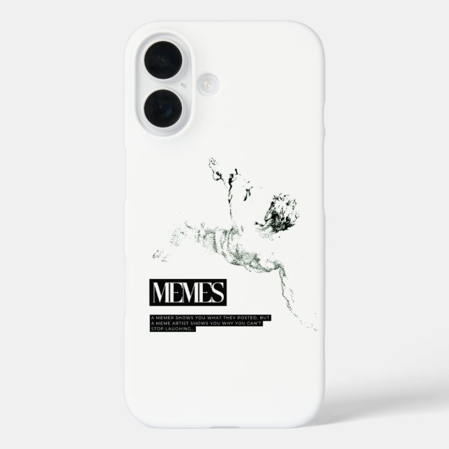 Memer Thinking Falling Statue Case-Mate iPhone Case (Back)