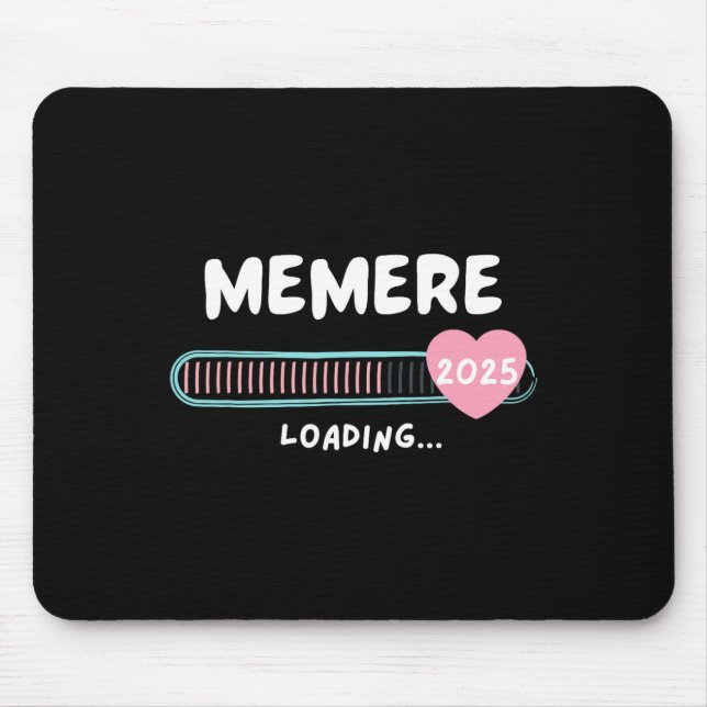 Memere Loading 2025 Byby Valentine Love  Mouse Pad (Front)