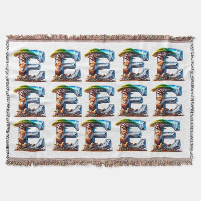 Memerintah seperti singa dengan desain yang kuat i throw blanket (Front)