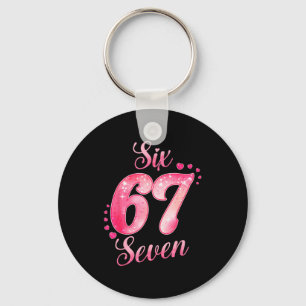 Memes 6 And 7 Six Seven Cute Love Valentine Men Wo Key Ring