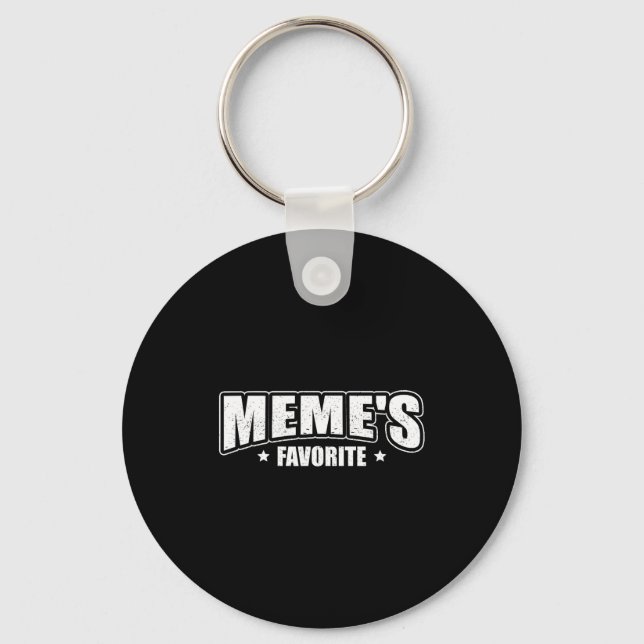 Meme's Favorite  Key Ring (Front)