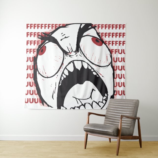 memes rageguy fuuuuu tapestry (In Situ (Horizontal))