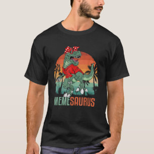 Memesaurus T Rex Meme Saurus Dinosaur Wearing Sung T-Shirt