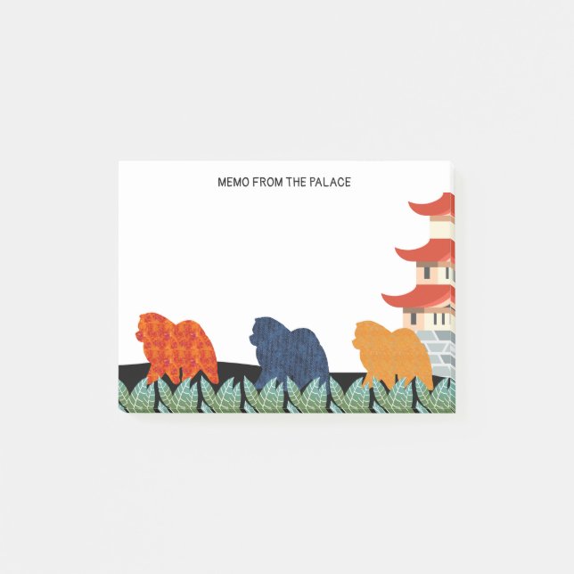 MEMO FROM THE PALACE Chow Sticky Notes (Front)