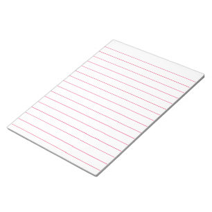 Memo Pad with Lines Business Lined Red Vintage