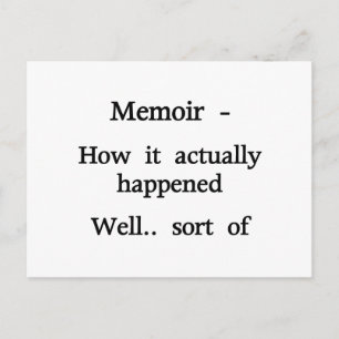 Memoir How it happened Postcard