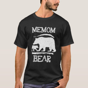 Memom Bear Christmas Pajama Red Plaid Buffalo Fami T-Shirt